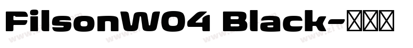 FilsonW04 Black字体转换